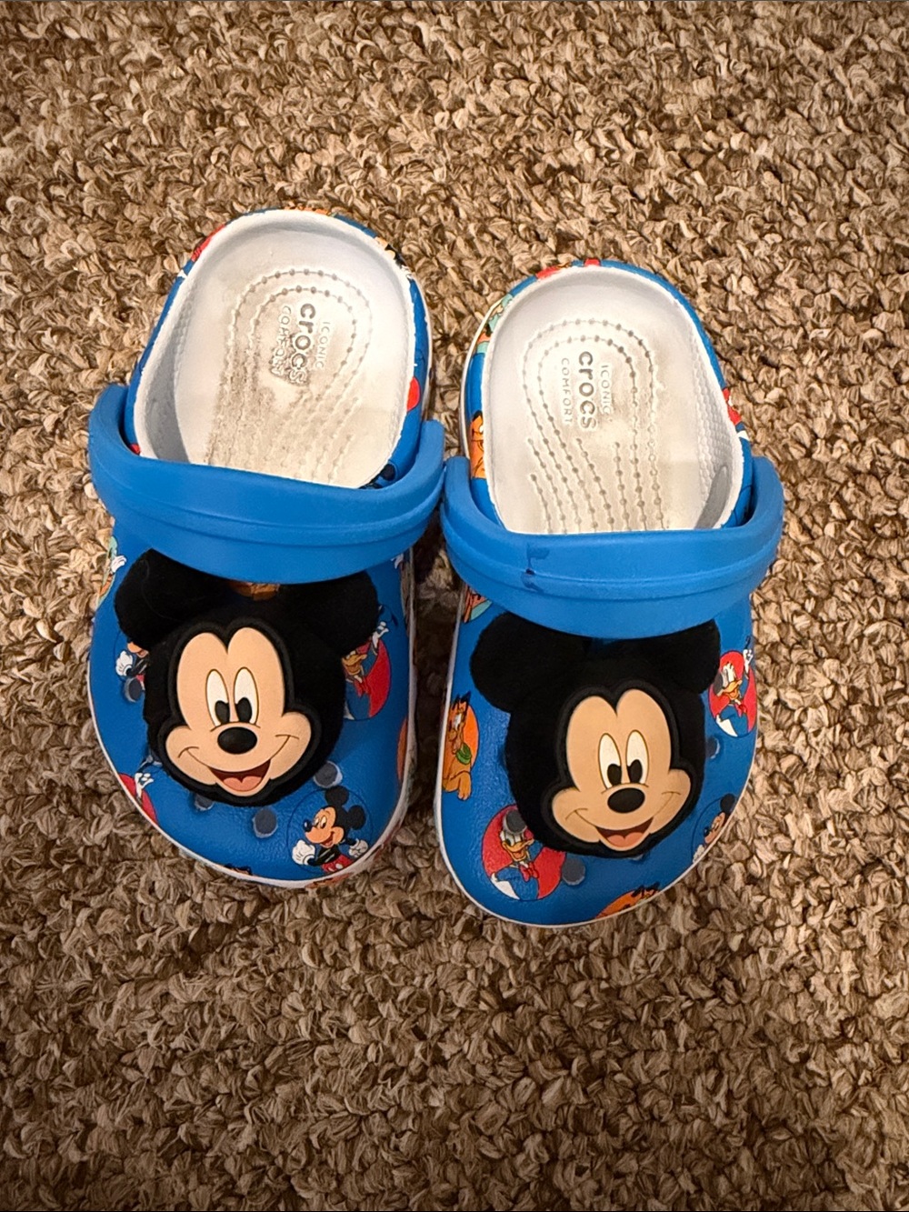 CROCS Kids Blue Mickey Mouse Clog Sandals